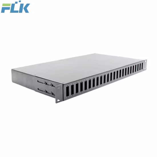 Optisches Glasfaser-Rackmontage-24-Sc-Dx-Patchpanel-Gehäuse, verschiebbar, Typ 19